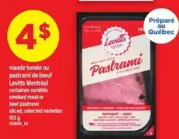 Maxi Levitts Montréal Pastrami offer