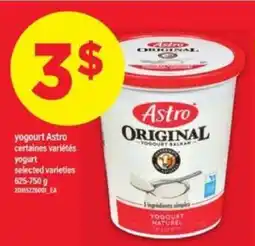 Maxi ASTRO ORIGINAL YOGURT offer