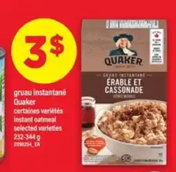 Maxi Quaker gruau instantané offer