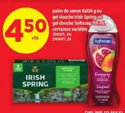 Maxi Irish Spring or Softsoap offer