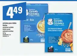 Maxi Gerber céréales pour bébés offer