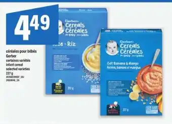 Maxi Gerber céréales pour bébés offer