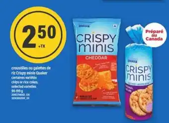 Maxi CRISPY MINIS QUAKER offer