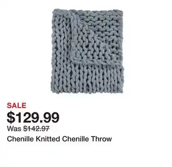 Wayfair Chenille Knitted Chenille Throw offer