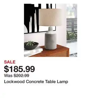 Wayfair Lockwood Concrete Table Lamp offer
