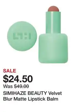 Sephora SIMIHAZE BEAUTY Velvet Blur Matte Lipstick Balm offer