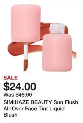 Sephora SIMIHAZE BEAUTY Sun Flush All-Over Face Tint Liquid Blush offer
