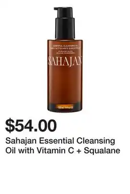 Sephora Sahajan Essential Cleansing Oil with Vitamin C + Squalane offer