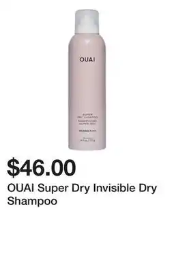 Sephora OUAI Super Dry Invisible Dry Shampoo offer