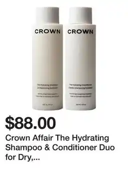 Sephora Crown Affair The Hydrating Shampoo & Conditioner Duo for Dry, Damaged Hair offer