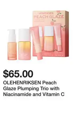 Sephora OLEHENRIKSEN Peach Glaze Plumping Trio with Niacinamide and Vitamin C offer