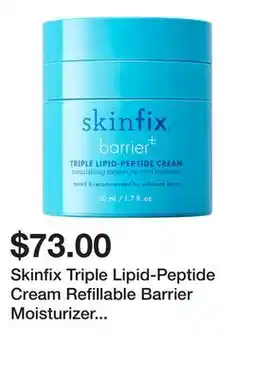 Sephora Skinfix Triple Lipid-Peptide Cream Refillable Barrier Moisturizer with Ceramides offer