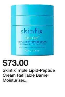 Sephora Skinfix Triple Lipid-Peptide Cream Refillable Barrier Moisturizer with Ceramides offer