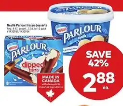 Giant Tiger Nestlé parlour frozen desserts offer