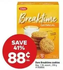 Giant Tiger Dare breaktime cookies offer