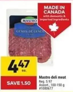Giant Tiger Mastro deli meat offer