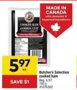 Giant Tiger Butcher's selection cooked ham offer