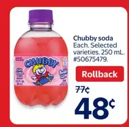 Walmart Chubby soda offer