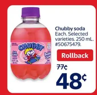 Walmart Chubby soda offer