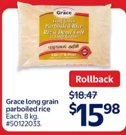 Walmart Grace long grain parboiled rice offer