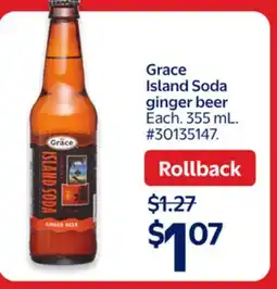 Walmart Grace Island Soda ginger beer offer
