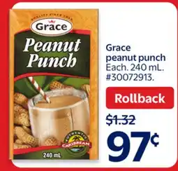 Walmart Grace peanut punch offer