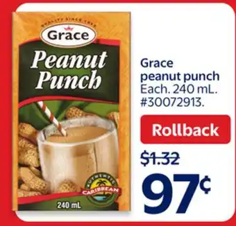 Walmart Grace peanut punch offer