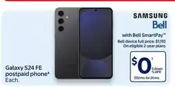 Walmart Galaxy S24 FE Postpaid Phone offer