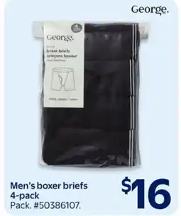 Walmart Men's boxer briefs offer
