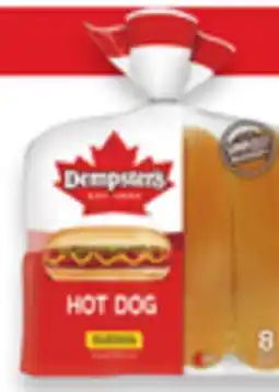 Walmart Dempster's hot dog buns 8-pack offer
