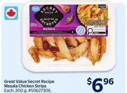 Walmart Great Value Secret Recipe Masala Chicken Strips offer