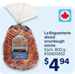 Walmart La Baguetterie sliced sourdough miche offer