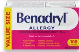 Walmart Benadryl 100s offer