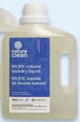 Walmart Nature Clean liquid laundry detergent offer