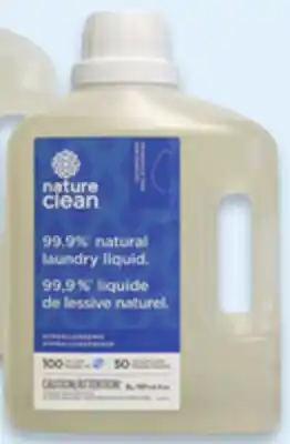 Walmart Nature Clean liquid laundry detergent offer