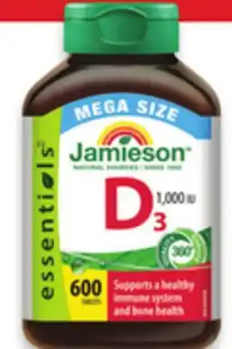 Walmart Jamieson mega size vitamin D3 offer