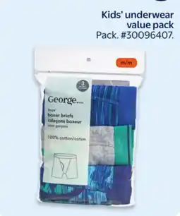 Walmart Kids' underwear value pack offer
