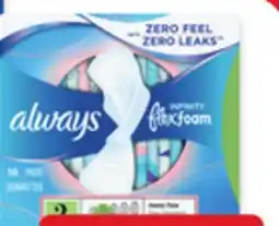 Walmart Always Infinity Flexfoam Pads offer