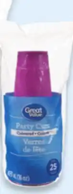 Walmart Great Value personalized party cups offer