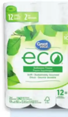 Walmart Great Value Eco bathroom tissue 12-pack offer