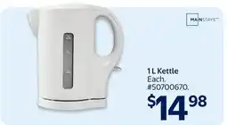 Walmart 1 L Kettle offer