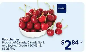 Walmart Bulk Cherries offer