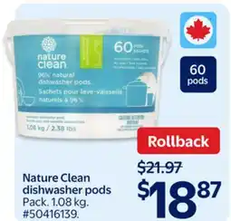 Walmart Nature Clean dishwasher pods offer