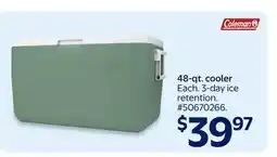 Walmart Coleman 48-qt. cooler offer