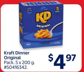 Walmart Kraft Dinner Original offer