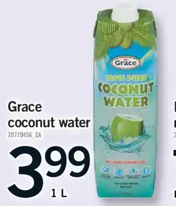 Fortinos GRACE COCONUT WATER, 1 L offer