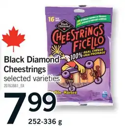 Fortinos BLACK DIAMOND CHEESTRINGS, 252-336 G offer