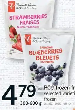 Fortinos PC FROZEN FRUIT, 300-600 G offer