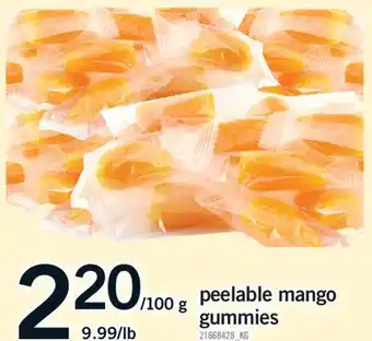 Fortinos PEELABLE MANGO GUMMIES offer