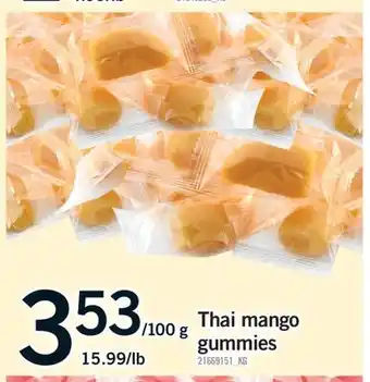 Fortinos THAI MANGO GUMMIES offer